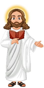 Jesus preaching in standing position character