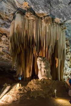 Stalagmites and stalactites in the Cango Caves near Oudthoorn