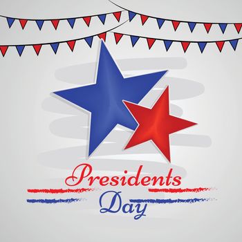 illustration of USA Presidents Day background
