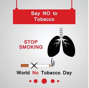 World No Tobacco Day background