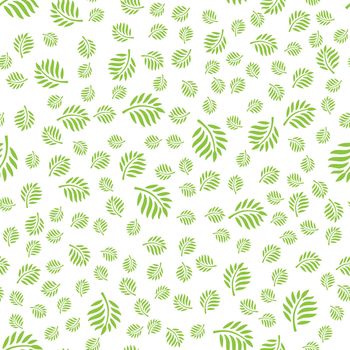 Seamless foliage pattern for textiles, textures, prints and simple backgrounds. Flat design.