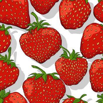 Strawberries repeating pattern