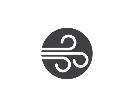 wind icon logo vector illustration