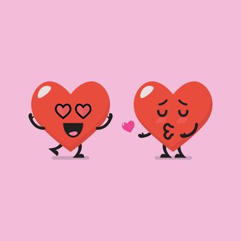 Heart characters lovers emoji