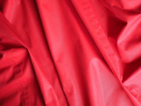 rippled red polyester fabric texture background