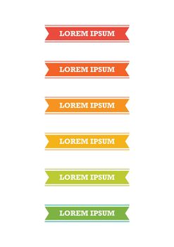 Colorful document headlines template