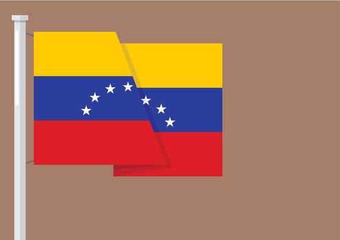 Flag of Venezuela with copyspace