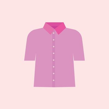 Pink shirt vector illustraton