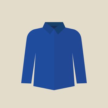Blue shirt vector illustraton