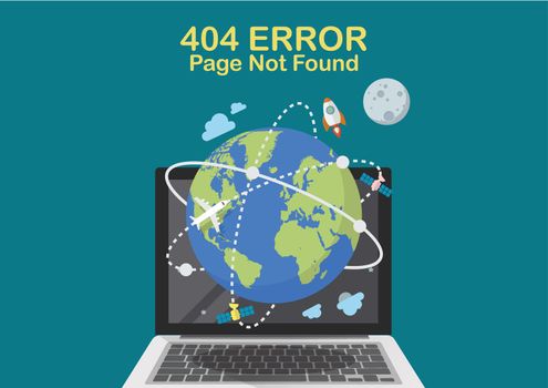 Page Not Found internet problem concept