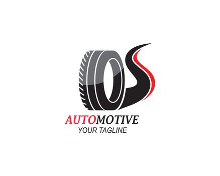 tire,wheels of automotive icon logo vectortemplate