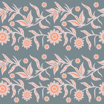 Folk ornamental floral seamleaa pattern