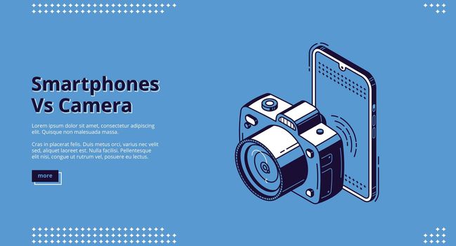 Smartphones vs camera competition banner