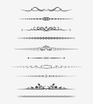 Calligraphic page dividers