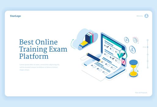 Best online training exam platform banner