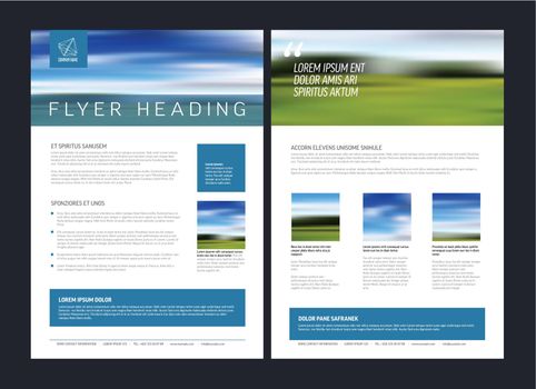 Modern brochure template flyer design vector template 