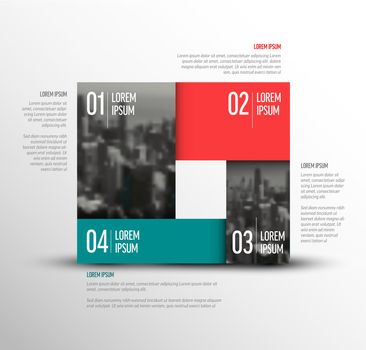 Simple infographic template with photo placeholders