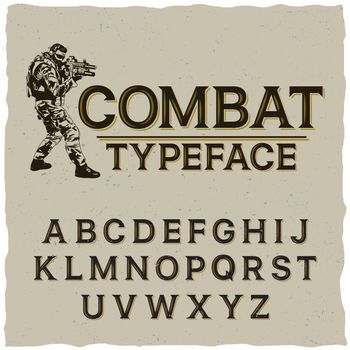 Combat Typeface Poster