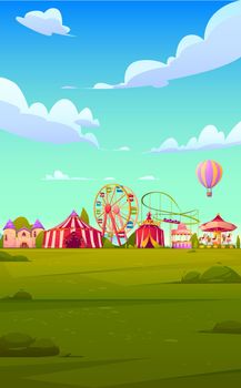 Smartphone background theme with carnival funfair