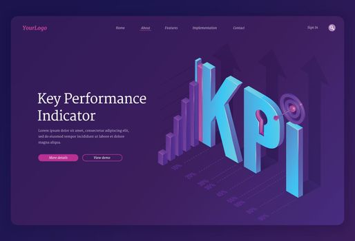 KPI, key performance indicators banner