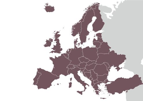 Europe detailed map