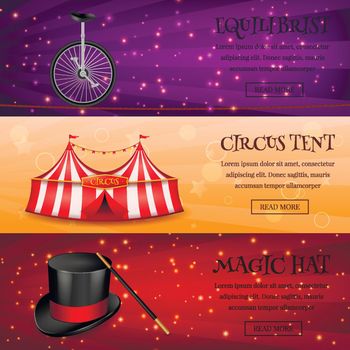 Magic Circus Banners Collection