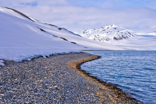 Trygghamna Bay, Arctic, Svalbard, Norway