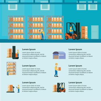Logistic Warehouse Infographics