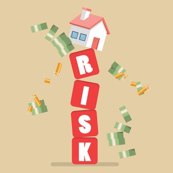 Real estate on shaky risk blocks