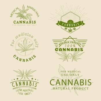 Cannabis Label set