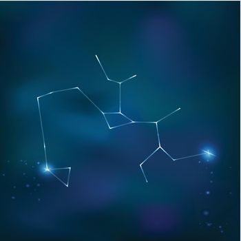 Sagittarius Realistic Constellation Zodiac Sign