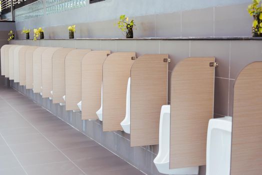 male toilet urinals