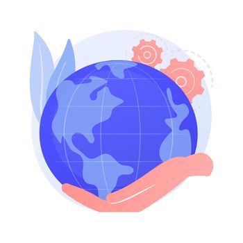 Earth Day abstract concept vector illustration.