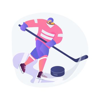 Ice Hockey abstract concept vector illustration.