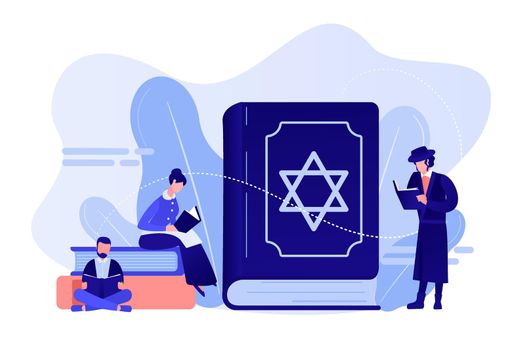 Judaism concept vector illustration.