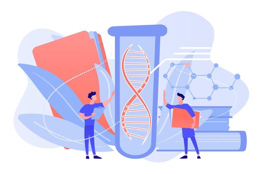 Genetic testing concept vector illustration.