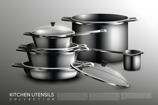 Realistic Kitchen Utensil Collection