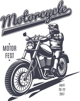 Vintage Moto Fest Logotype Template
