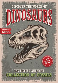 Vintage dinosaurs poster