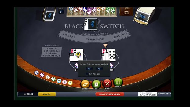 3d illustration - Play In Blackjack Card Game Online
