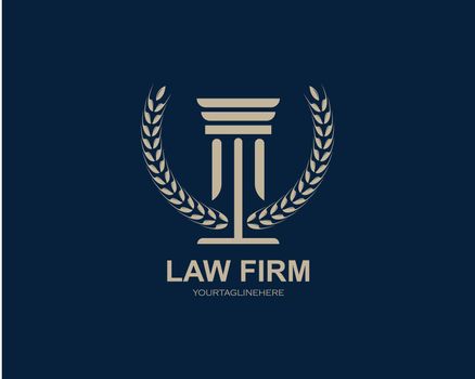 lawyer logo vector icon