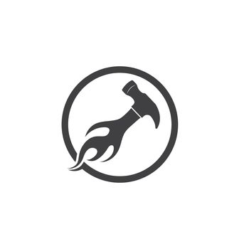 fire hummer  icon logo vector illustration design
