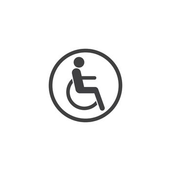 wheelchair disable patient vector illustration design