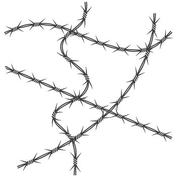 barbed wire vector illustration design