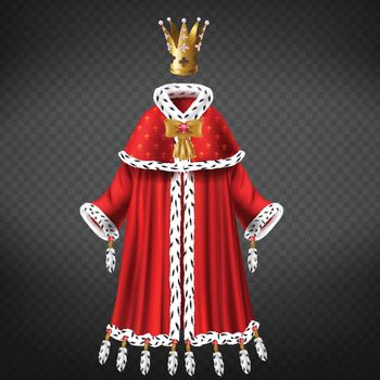 Queens or princess royal dressing realistic vector