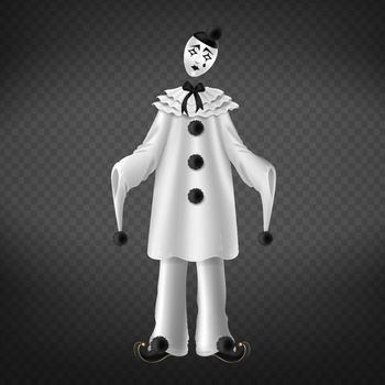 Pierrot italian comedian sad romantic character