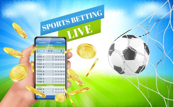 Sports betting banner live bet application service