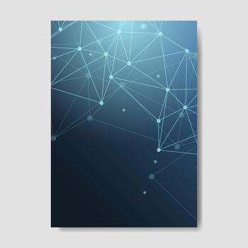 Blue neural network illustration