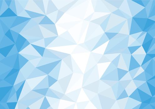 Abstract blue and white polygon background