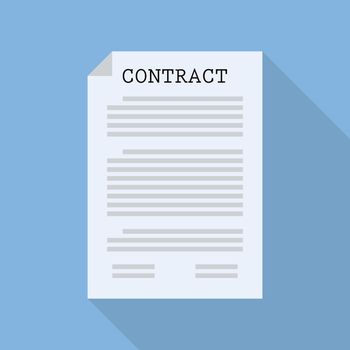Contract document paper